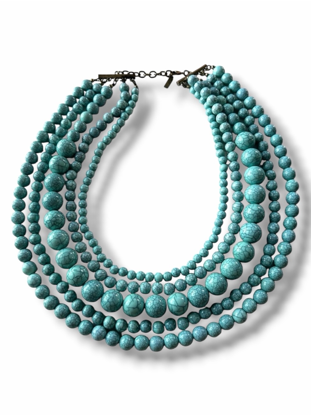 BaubleBar Globe Strands Turquoise Beads Layered Necklace